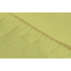 Простыня махровая на резинке (цвет салатовый)